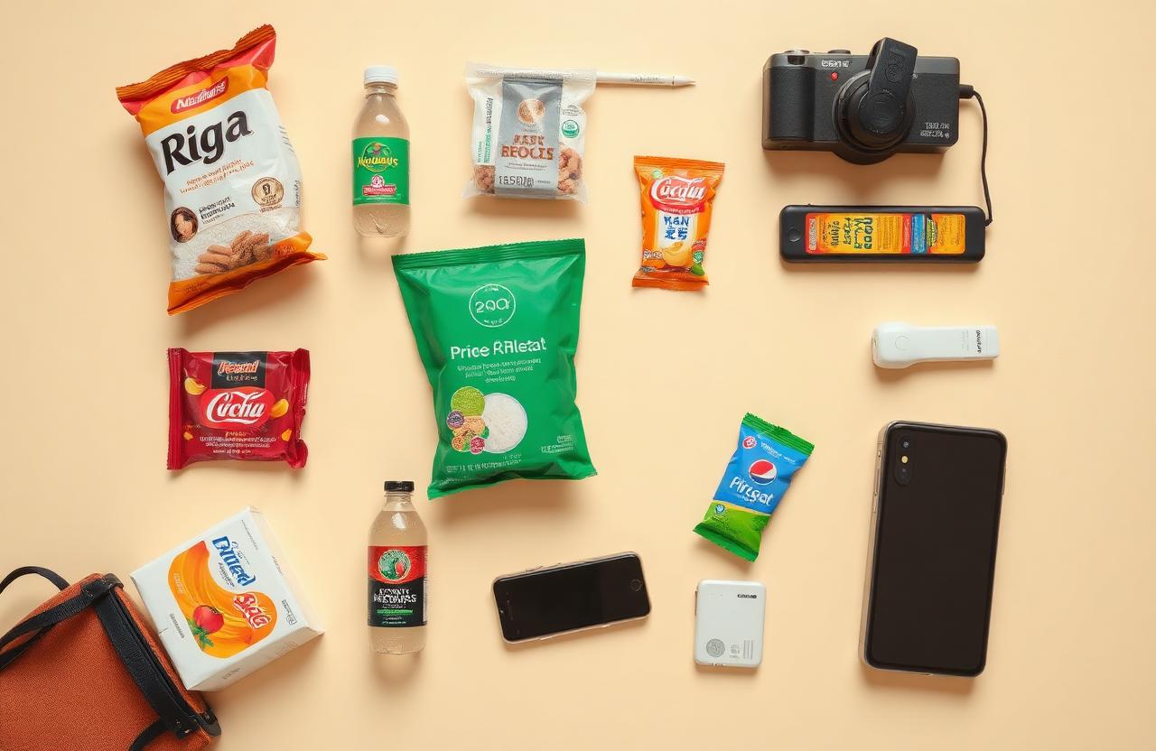 Variety of small shop products
